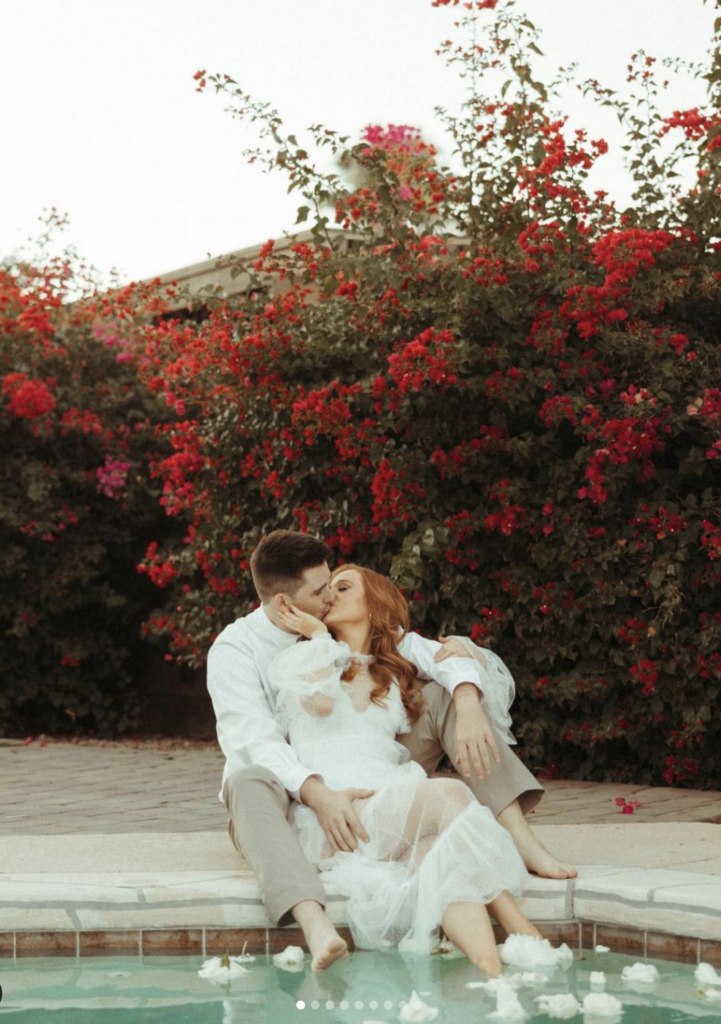 Backyard Pool Elopement Wedding in Scottsdale, Arizona